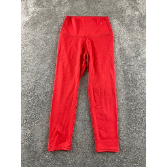 Papaya Active Pants - Papaya Active Womens Red High Waisted Cropped Leggings Size S PP5120 Athletic